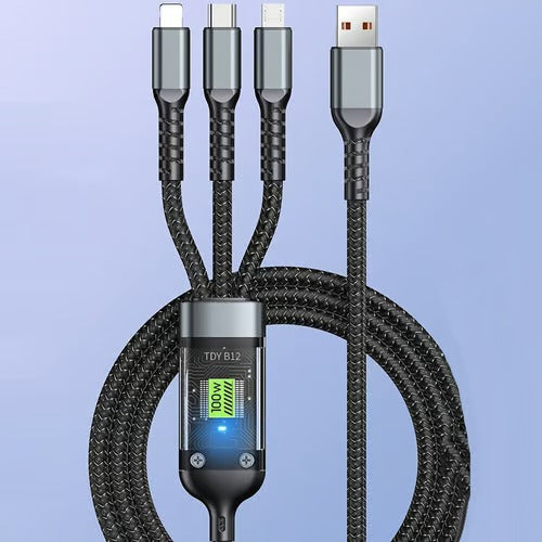 100W 3-in-1 Charging Cable Discounters.pk online shopping in Pakistan