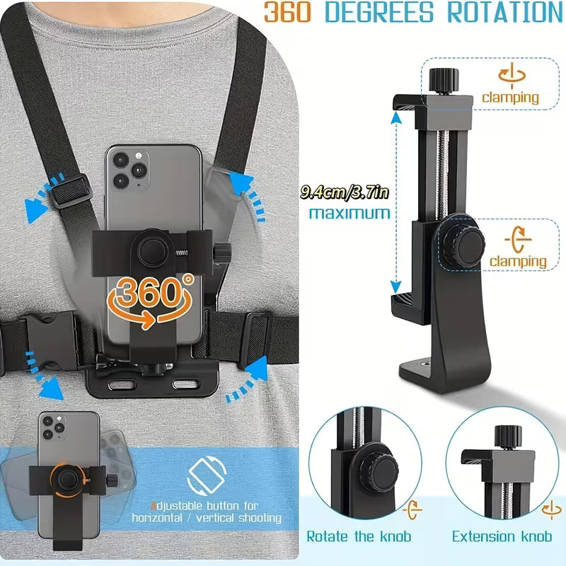 Chest Mount Mobile Holder Strap Discounters.pk