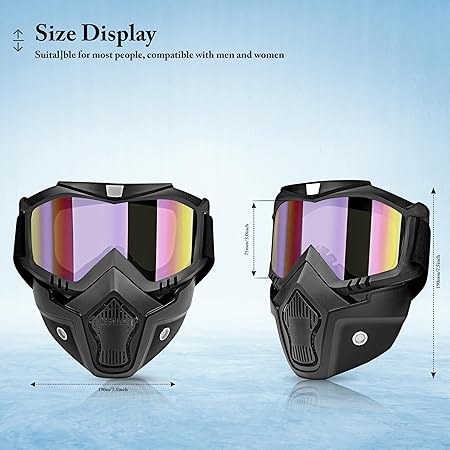 Bike Face Mask Goggles Stylish Design Discounters.pk
