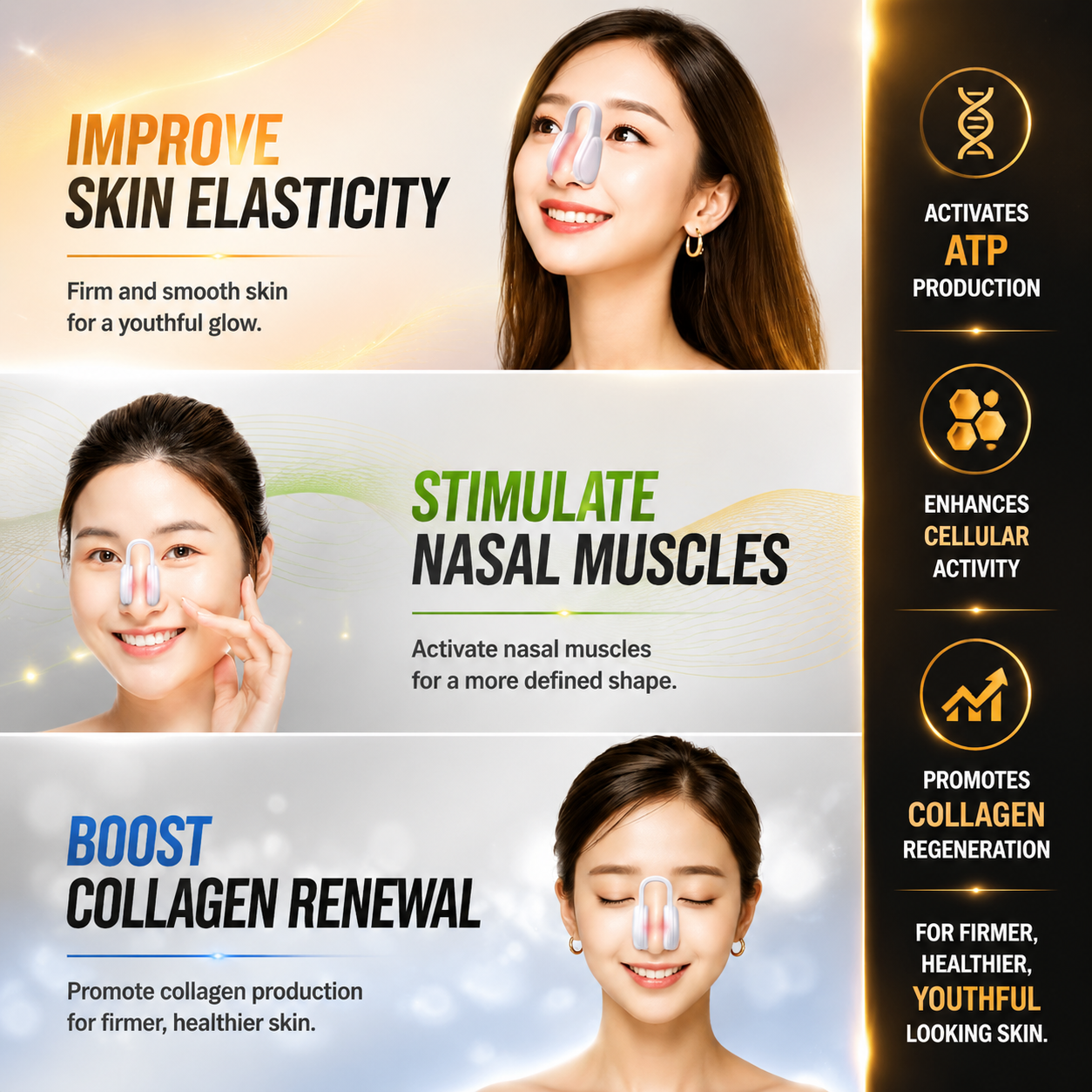 Nose EMS Trainer Japanese Technology – 6 Modes, 10 Intensity Levels Produck.pk