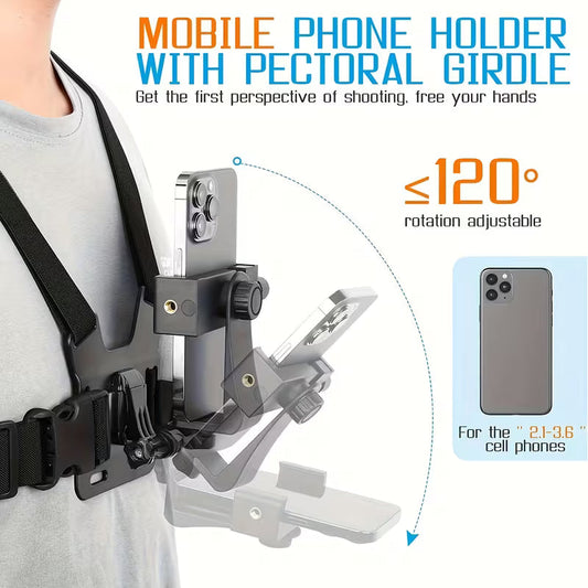 Chest Mount Mobile Holder Strap Discounters.pk