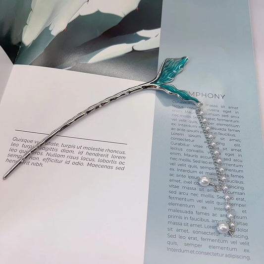 Pearl Mermaid Tail Hair Pins 🧜🏽♀️