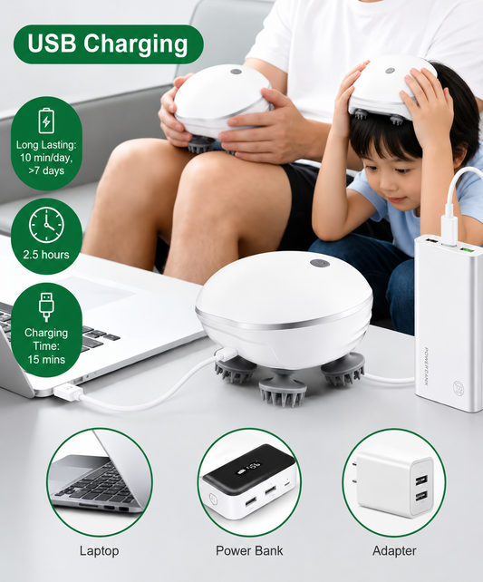 Electric Scalp Massager Rechargeable Head Massager Machine