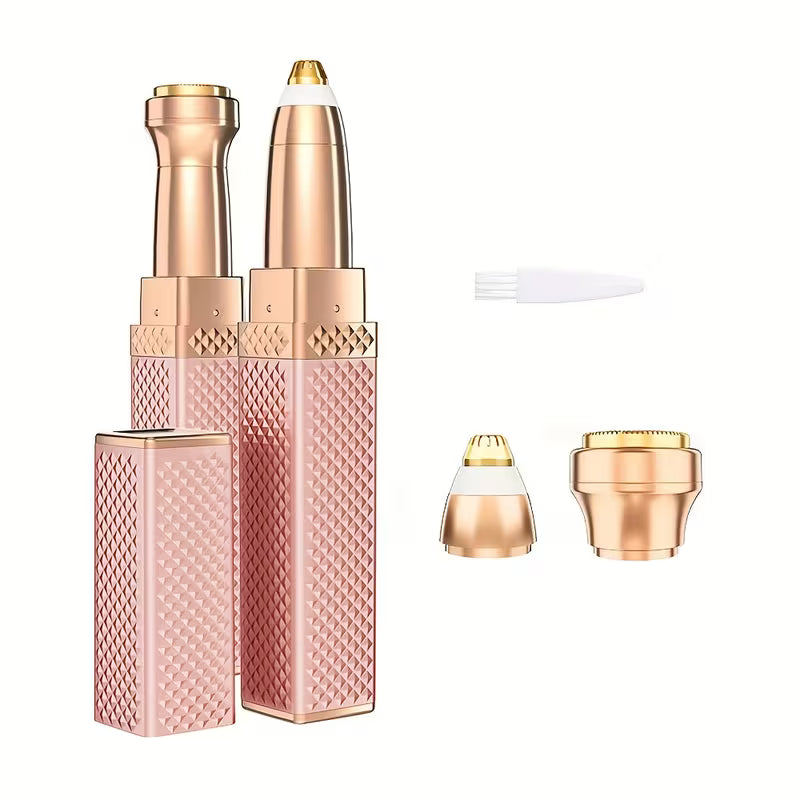 2-in-1 Rechargeable Eyebrow & Facial Hair Remover with LED Light