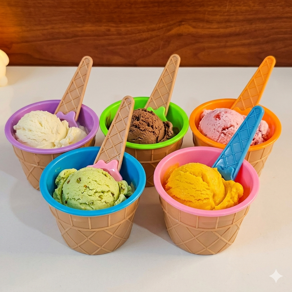 Sweet Scoop Ice Cream Bowls Set
