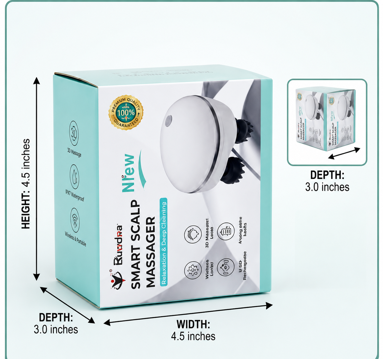 Electric Scalp Massager Rechargeable Head Massager Machine
