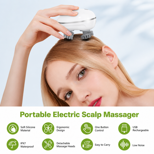 Electric Scalp Massager Rechargeable Head Massager Machine