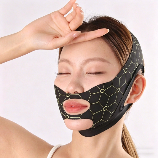 Black Double Chin Reduce Face Lifting Mask