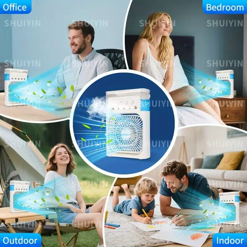 3-in-1 Portable USB Humidifier Fan Cooler My Store