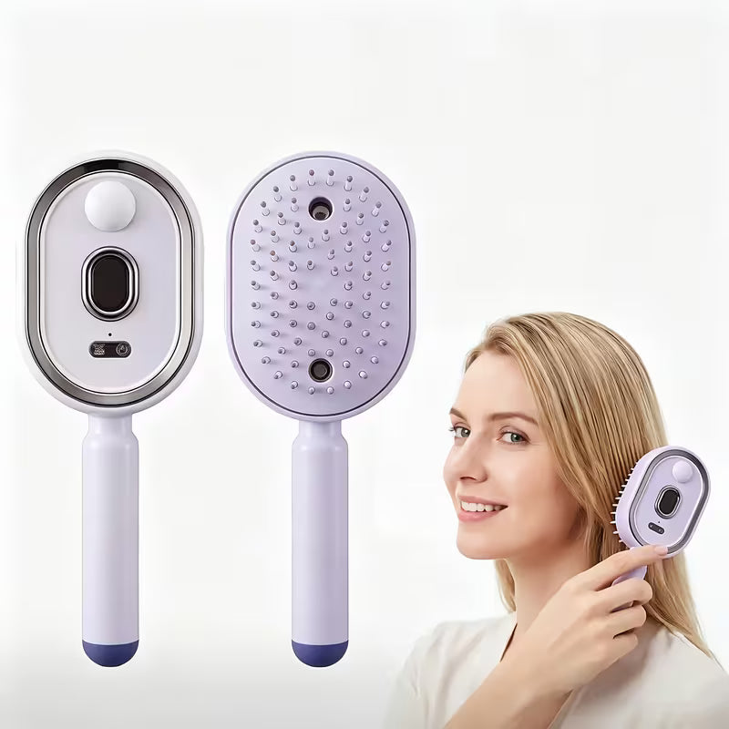 Electric Scalp Massager Comb - Nano Spray USB Rechargeable Hair Brush