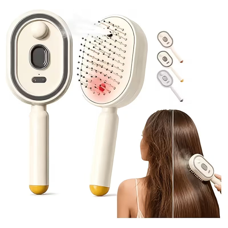 Electric Scalp Massager Comb - Nano Spray USB Rechargeable Hair Brush