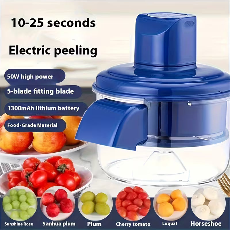 Electric Fruit & Vegetable Peeler Machine - Portable & Rechargeable