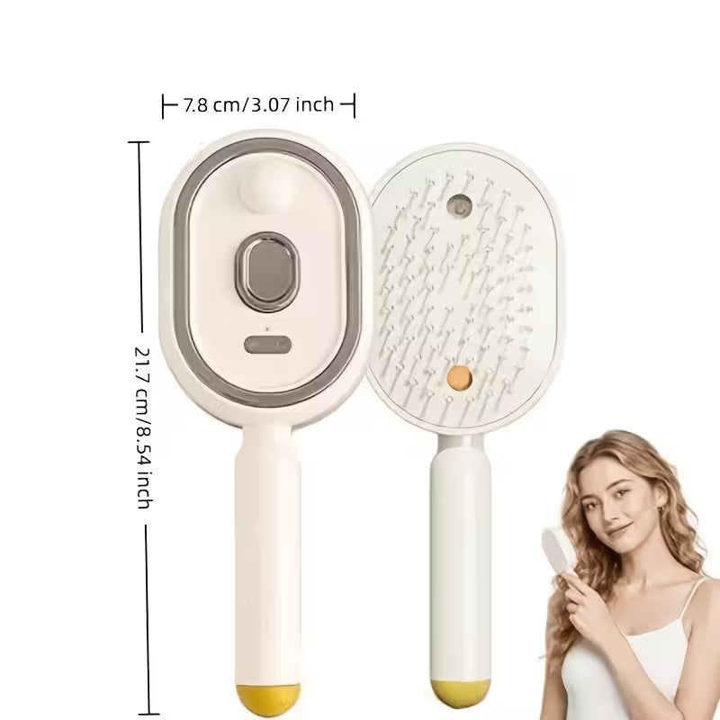 Electric Scalp Massager Comb - Nano Spray USB Rechargeable Hair Brush