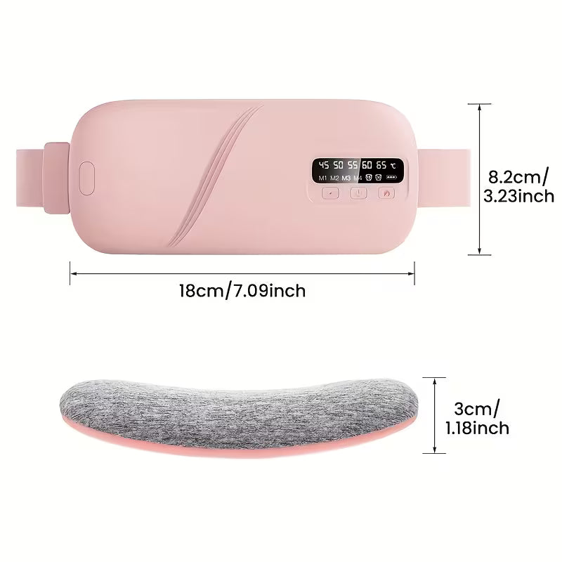 Electric Heating Pad Belt - USB Rechargeable Period Cramp & Muscle Relief Massager