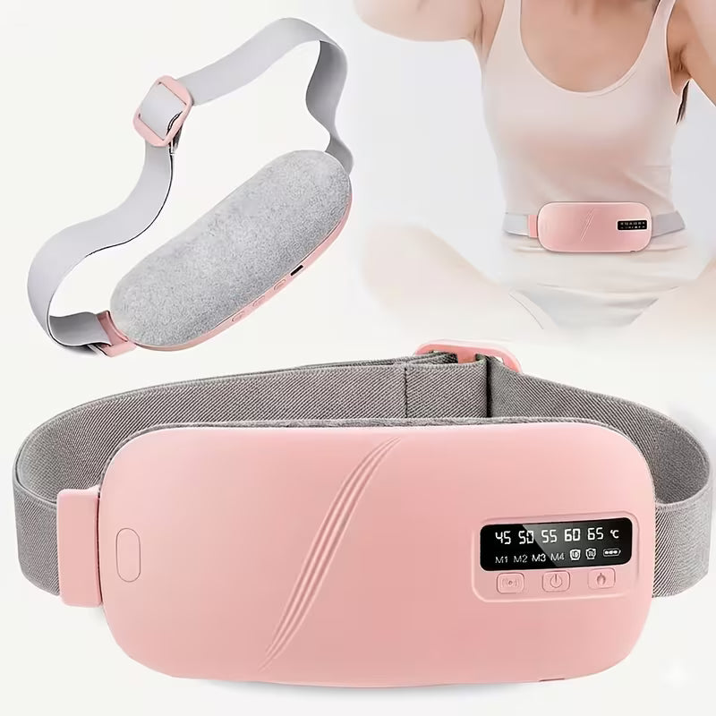 Electric Heating Pad Belt - USB Rechargeable Period Cramp & Muscle Relief Massager