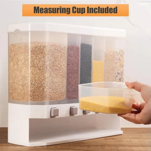 Wall Mounted 6-in-1 Grain Dispenser (Daal Box)