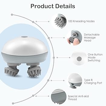 Electric Scalp Massager Rechargeable Head Massager Machine