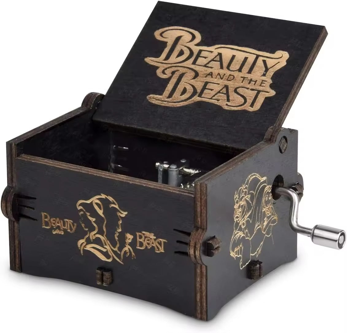 Harry Potter-themed wooden music boxe