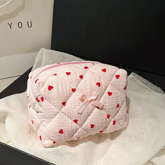Mauve Accessories quilted  pouch🌸🩷✨